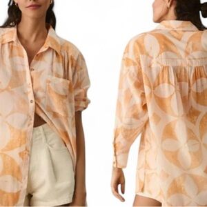 Anthropologie Pilcro Oversized Raw Hem Tunic